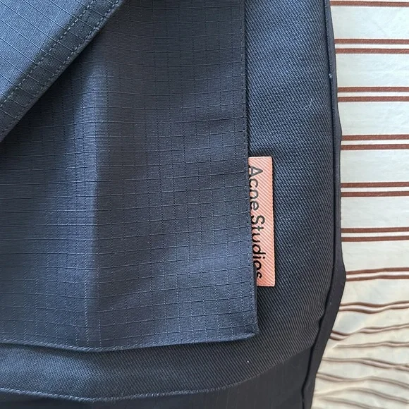 NWT Men's Casual Ribstop Jacket in Dark Blue - Picture 9 of 10